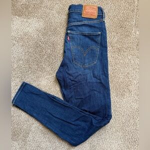 Levi's Mile High Super Skinny Jeans - Deep Blue